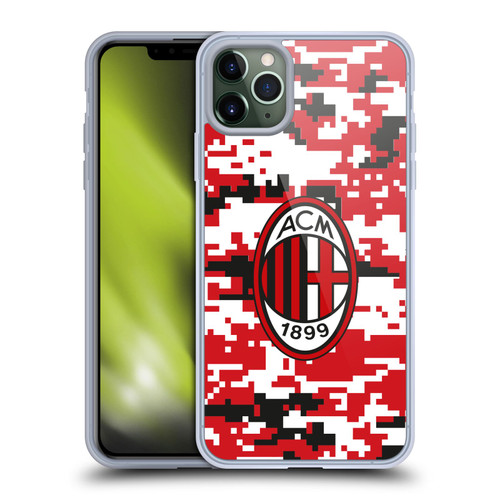 AC Milan Crest Patterns Digital Camouflage Soft Gel Case for Apple iPhone 11 Pro Max
