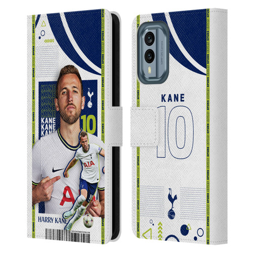 Tottenham Hotspur F.C. 2022/23 First Team Harry Kane Leather Book Wallet Case Cover For Nokia X30