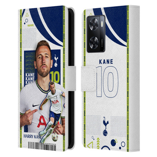 Tottenham Hotspur F.C. 2022/23 First Team Harry Kane Leather Book Wallet Case Cover For OPPO A57s