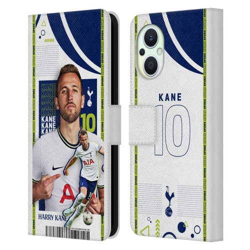 Tottenham Hotspur F.C. 2022/23 First Team Harry Kane Leather Book Wallet Case Cover For OPPO Reno8 Lite