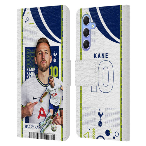 Tottenham Hotspur F.C. 2022/23 First Team Harry Kane Leather Book Wallet Case Cover For Samsung Galaxy A34 5G