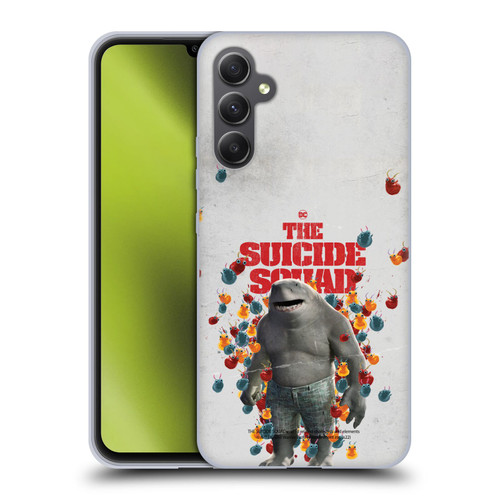 The Suicide Squad 2021 Character Poster King Shark Soft Gel Case for Samsung Galaxy A34 5G