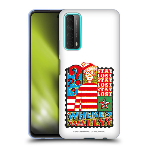 Where's Wally? Graphics Stay Lost Soft Gel Case for Huawei P Smart (2021)