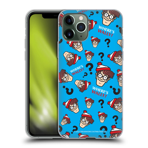 Where's Wally? Graphics Head Pattern Soft Gel Case for Apple iPhone 11 Pro