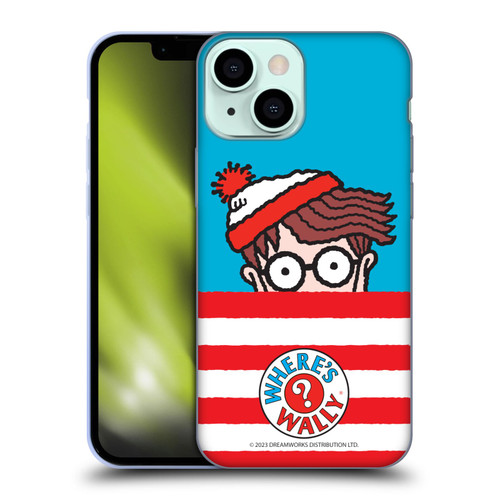 Where's Wally? Graphics Half Face Soft Gel Case for Apple iPhone 13 Mini