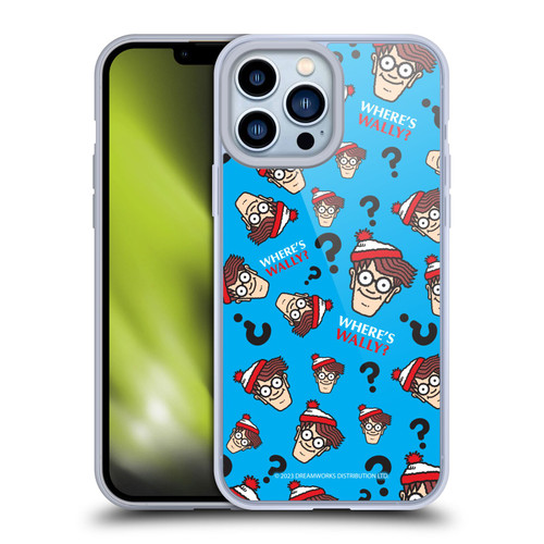 Where's Wally? Graphics Head Pattern Soft Gel Case for Apple iPhone 13 Pro Max