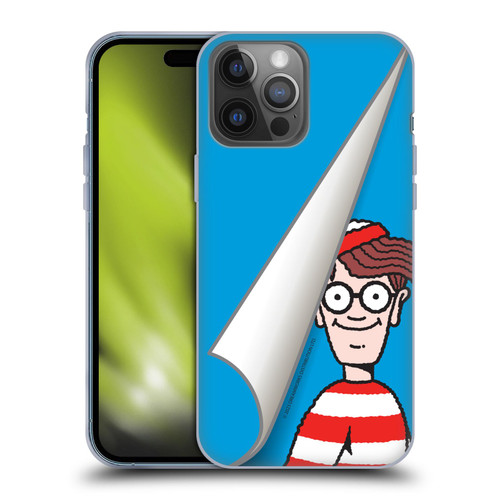 Where's Wally? Graphics Peek Soft Gel Case for Apple iPhone 14 Pro Max
