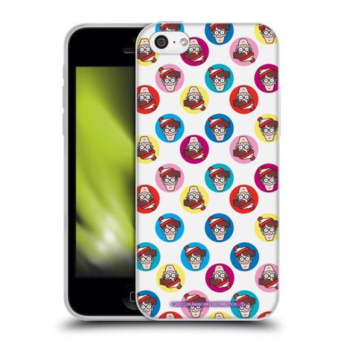 Where's Wally? Graphics Face Pattern Soft Gel Case for Apple iPhone 5c