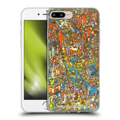 Where's Wally? Graphics Hidden Wally Illustration Soft Gel Case for Apple iPhone 7 Plus / iPhone 8 Plus