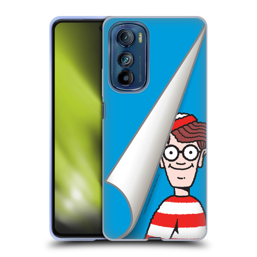 Where's Wally? Graphics Peek Soft Gel Case for Motorola Edge 30