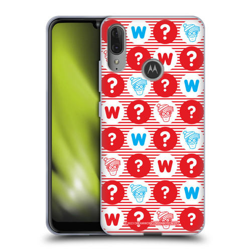 Where's Wally? Graphics Circle Soft Gel Case for Motorola Moto E6 Plus