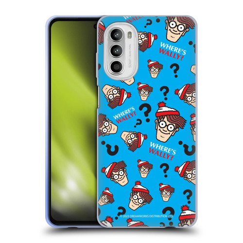 Where's Wally? Graphics Head Pattern Soft Gel Case for Motorola Moto G52