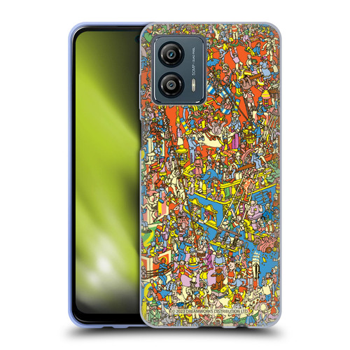 Where's Wally? Graphics Hidden Wally Illustration Soft Gel Case for Motorola Moto G53 5G