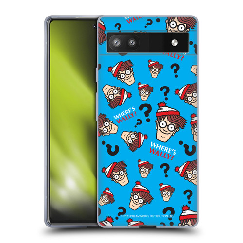 Where's Wally? Graphics Head Pattern Soft Gel Case for Google Pixel 6a