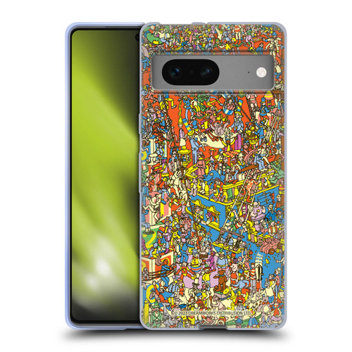 Where's Wally? Graphics Hidden Wally Illustration Soft Gel Case for Google Pixel 7