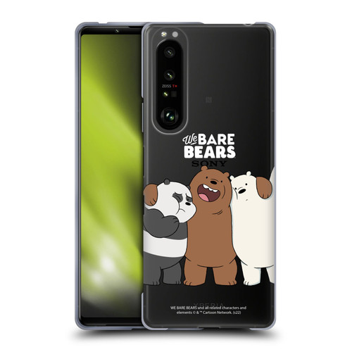 We Bare Bears Character Art Group 1 Soft Gel Case for Sony Xperia 1 III