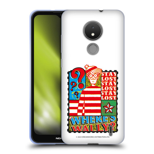 Where's Wally? Graphics Stay Lost Soft Gel Case for Nokia C21