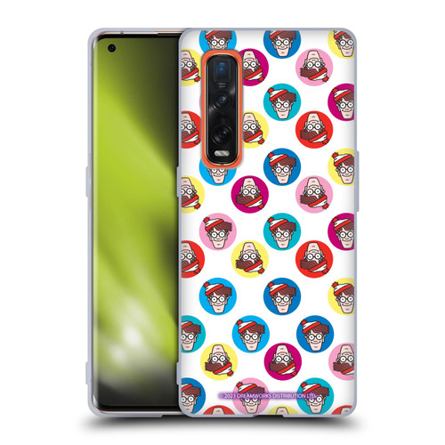 Where's Wally? Graphics Face Pattern Soft Gel Case for OPPO Find X2 Pro 5G