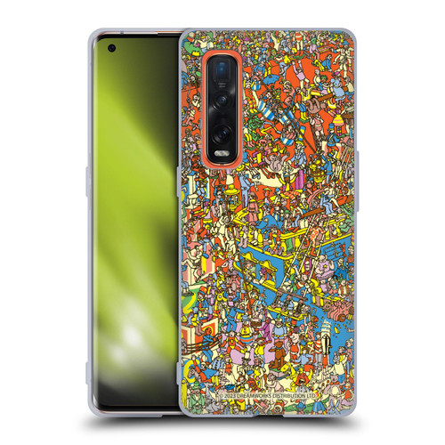 Where's Wally? Graphics Hidden Wally Illustration Soft Gel Case for OPPO Find X2 Pro 5G