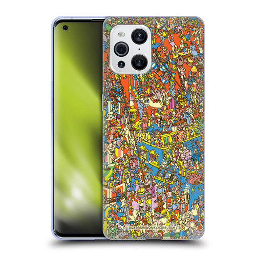 Where's Wally? Graphics Hidden Wally Illustration Soft Gel Case for OPPO Find X3 / Pro