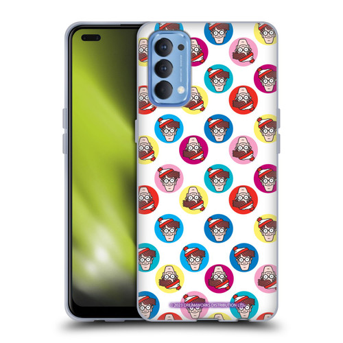 Where's Wally? Graphics Face Pattern Soft Gel Case for OPPO Reno 4 5G