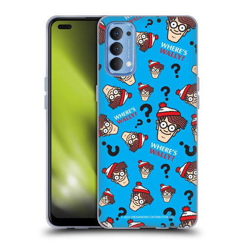 Where's Wally? Graphics Head Pattern Soft Gel Case for OPPO Reno 4 5G