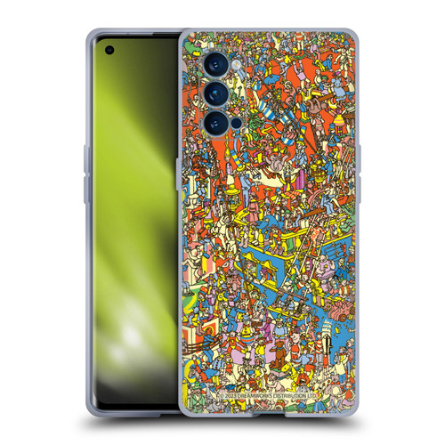 Where's Wally? Graphics Hidden Wally Illustration Soft Gel Case for OPPO Reno 4 Pro 5G