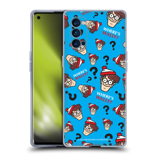Where's Wally? Graphics Head Pattern Soft Gel Case for OPPO Reno 4 Pro 5G