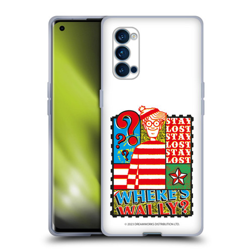 Where's Wally? Graphics Stay Lost Soft Gel Case for OPPO Reno 4 Pro 5G