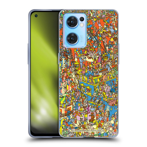 Where's Wally? Graphics Hidden Wally Illustration Soft Gel Case for OPPO Reno7 5G / Find X5 Lite