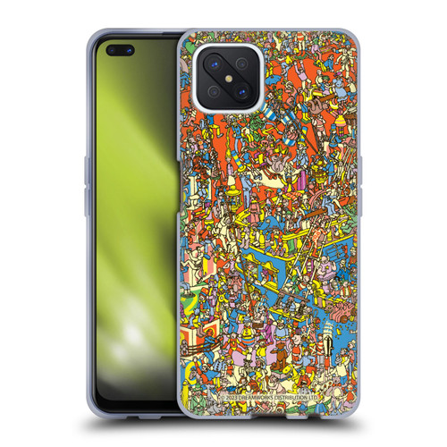 Where's Wally? Graphics Hidden Wally Illustration Soft Gel Case for OPPO Reno4 Z 5G