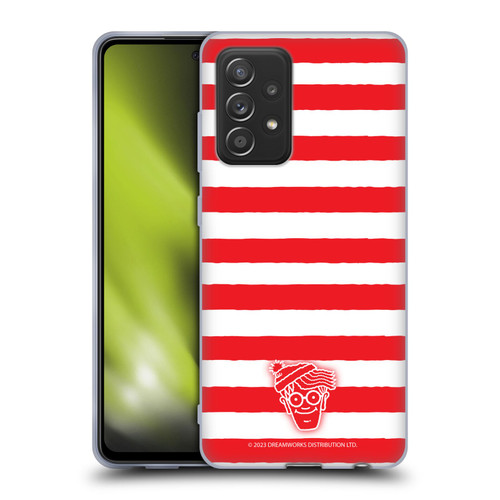 Where's Wally? Graphics Stripes Red Soft Gel Case for Samsung Galaxy A52 / A52s / 5G (2021)