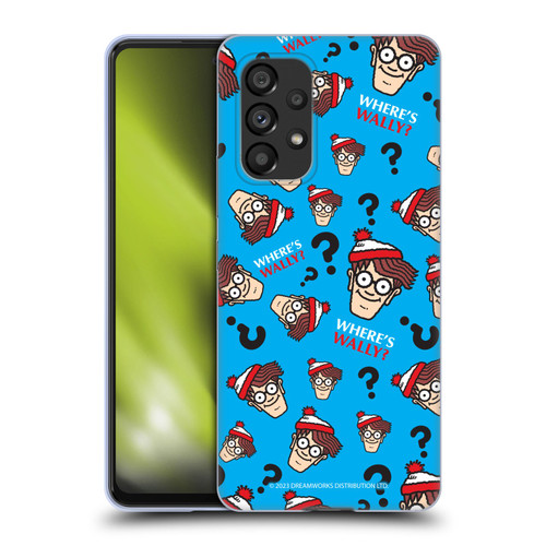 Where's Wally? Graphics Head Pattern Soft Gel Case for Samsung Galaxy A53 5G (2022)