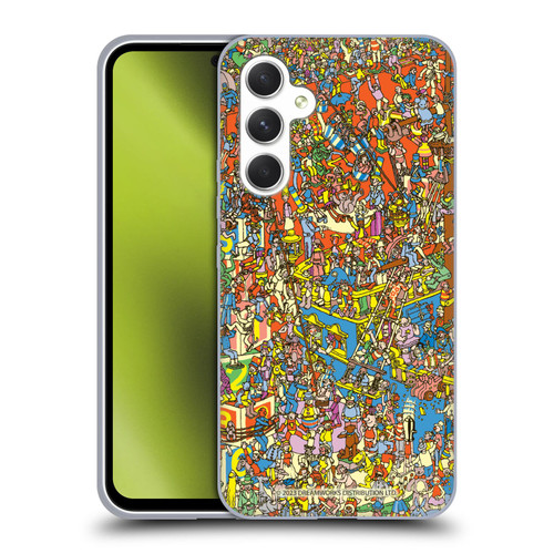 Where's Wally? Graphics Hidden Wally Illustration Soft Gel Case for Samsung Galaxy A54 5G