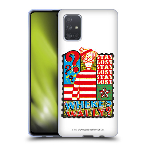 Where's Wally? Graphics Stay Lost Soft Gel Case for Samsung Galaxy A71 (2019)