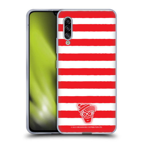 Where's Wally? Graphics Stripes Red Soft Gel Case for Samsung Galaxy A90 5G (2019)