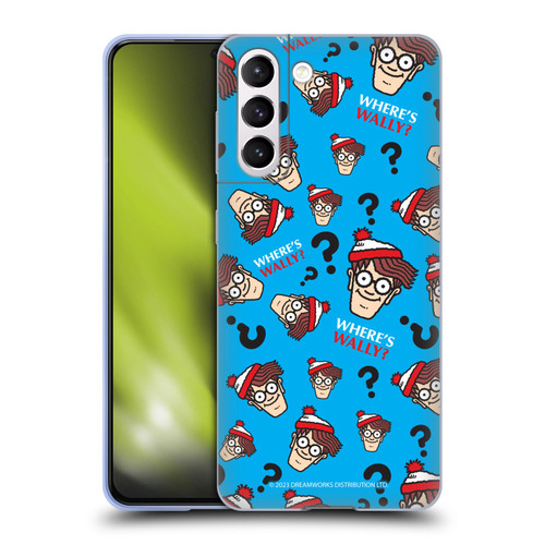 Where's Wally? Graphics Head Pattern Soft Gel Case for Samsung Galaxy S21 5G