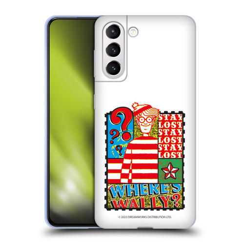 Where's Wally? Graphics Stay Lost Soft Gel Case for Samsung Galaxy S21+ 5G