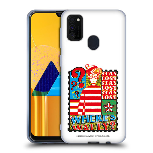 Where's Wally? Graphics Stay Lost Soft Gel Case for Samsung Galaxy M30s (2019)/M21 (2020)