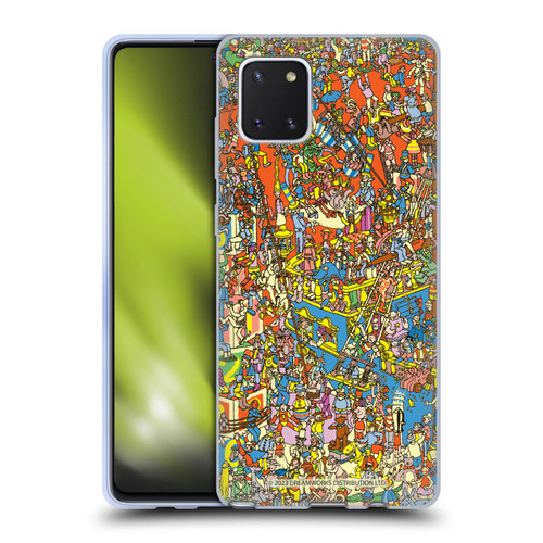 Where's Wally? Graphics Hidden Wally Illustration Soft Gel Case for Samsung Galaxy Note10 Lite