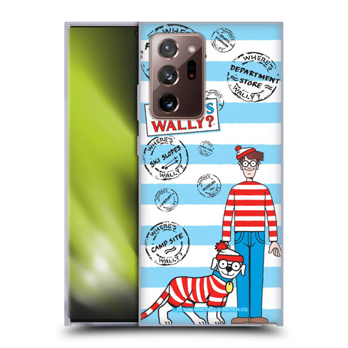 Where's Wally? Graphics Stripes Blue Soft Gel Case for Samsung Galaxy Note20 Ultra / 5G