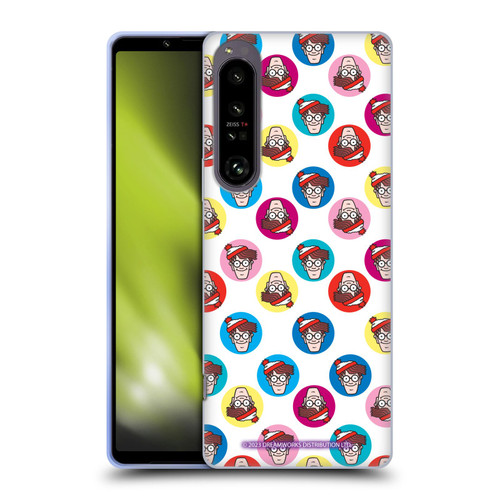 Where's Wally? Graphics Face Pattern Soft Gel Case for Sony Xperia 1 IV