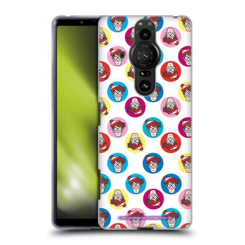 Where's Wally? Graphics Face Pattern Soft Gel Case for Sony Xperia Pro-I