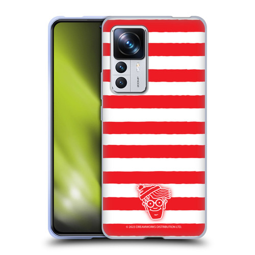 Where's Wally? Graphics Stripes Red Soft Gel Case for Xiaomi 12T Pro