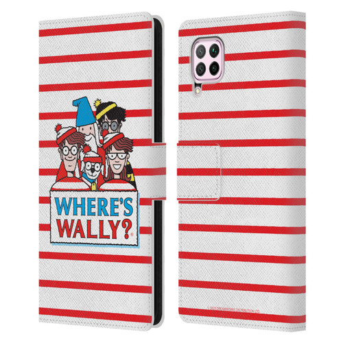 Where's Wally? Graphics Characters Leather Book Wallet Case Cover For Huawei Nova 6 SE / P40 Lite