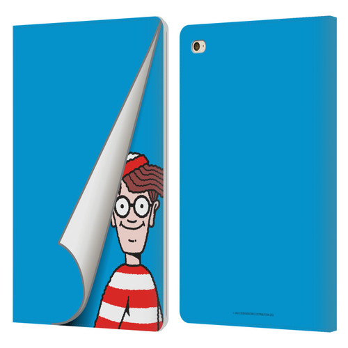 Where's Wally? Graphics Peek Leather Book Wallet Case Cover For Apple iPad mini 4