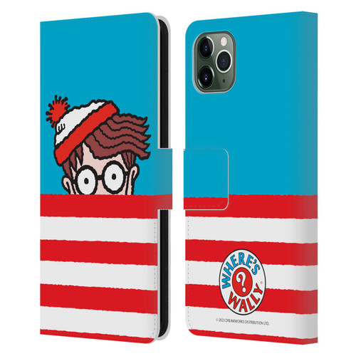 Where's Wally? Graphics Half Face Leather Book Wallet Case Cover For Apple iPhone 11 Pro Max