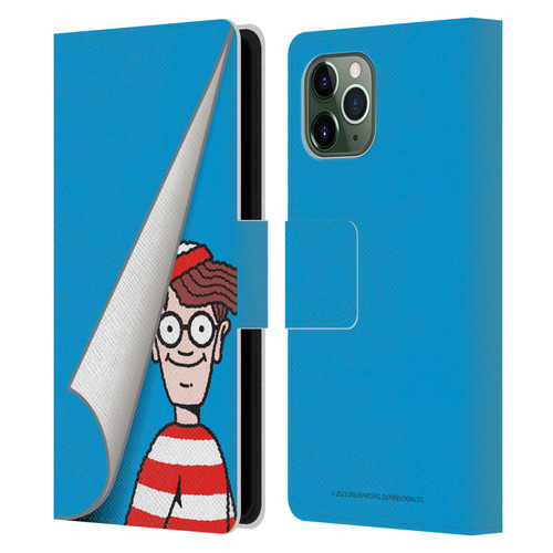Where's Wally? Graphics Peek Leather Book Wallet Case Cover For Apple iPhone 11 Pro