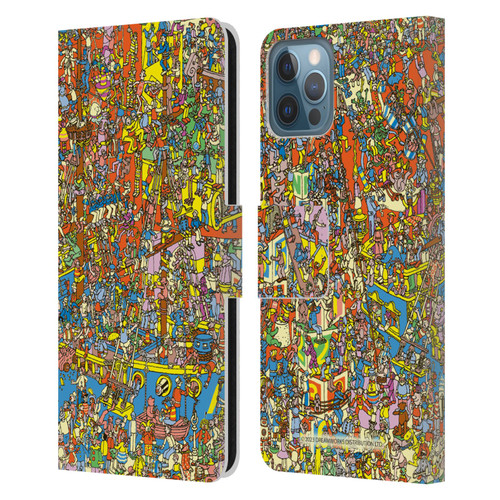 Where's Wally? Graphics Hidden Wally Illustration Leather Book Wallet Case Cover For Apple iPhone 12 / iPhone 12 Pro