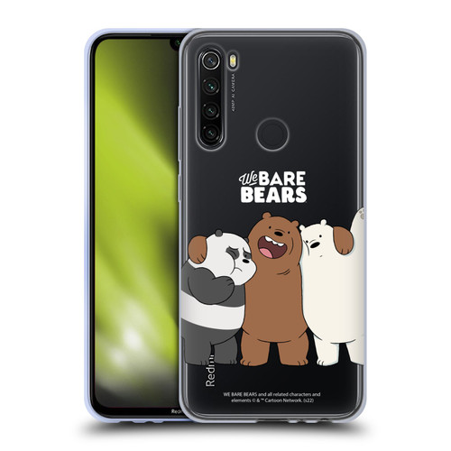 We Bare Bears Character Art Group 1 Soft Gel Case for Xiaomi Redmi Note 8T